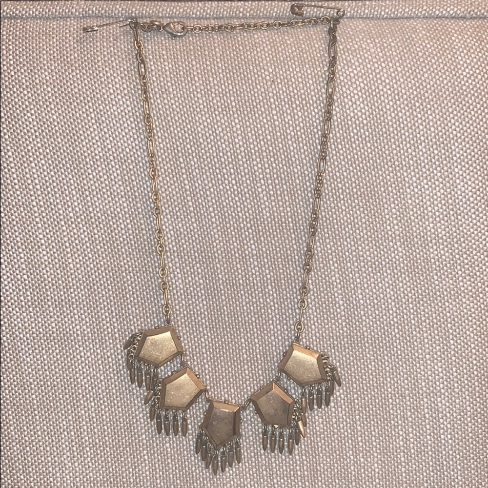 J Crew gold statement necklace